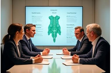 Professional photo of a diverse group of certified nutritionists and sport scientists, representing an expert advisory board.